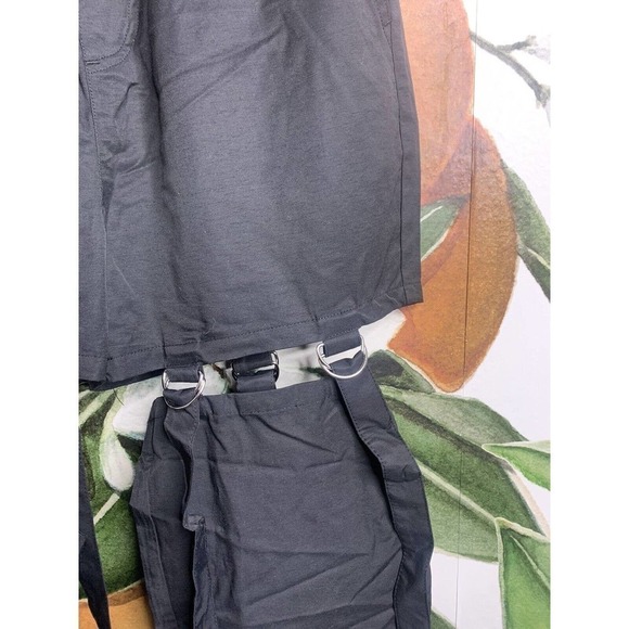 Hot Topic XS Black Detachable Garter Jogger Pants - Picture 4 of 6